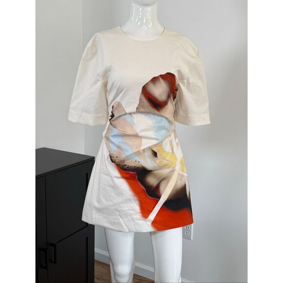 Significant Other Astryd Floral Stretch-Cotton Minidress US size 4 - Picture 5 of 12